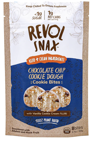 Revol Snax Launches Chocolate Chip Cookie Dough Bites